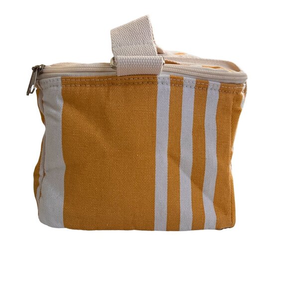 Business and Pleasure The Holiday Cooler Bag FFF Yellow Stripe Lunch - Picture 8 of 15
